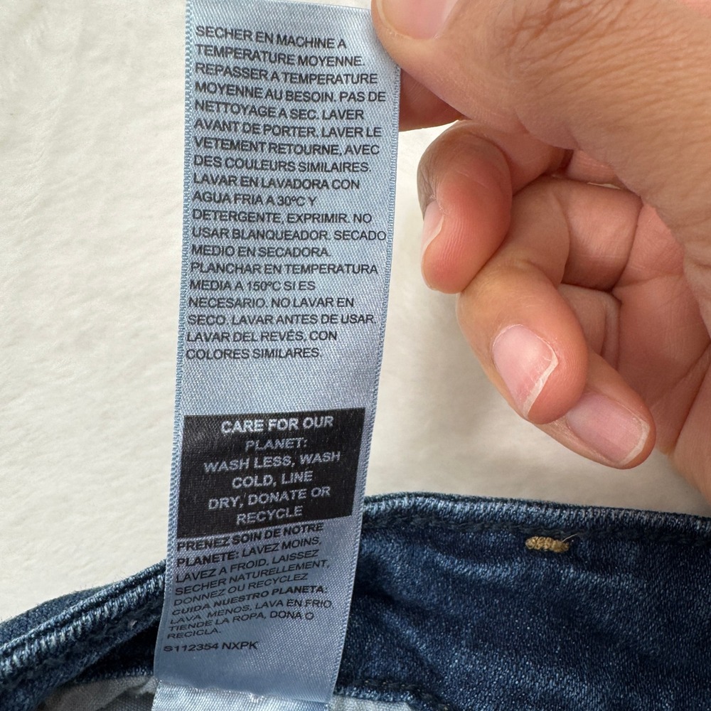 Signature by Levi Strauss Jeans Womens 12M Blue Mid Rise Straight Stretch‎ - Picture 13 of 14